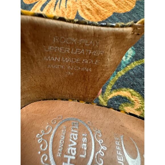 Jeffrey Campbell Rock Me Snakeprint Heels Size 7 - Picture 8 of 8